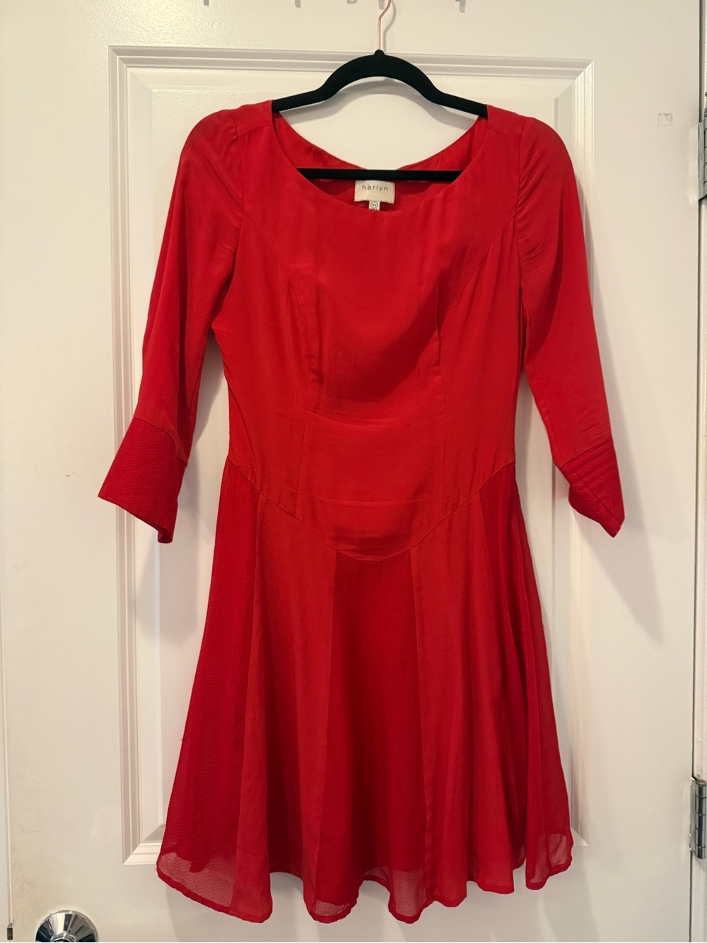 Harlyn Red Fit-and-Flare Dress Size XS